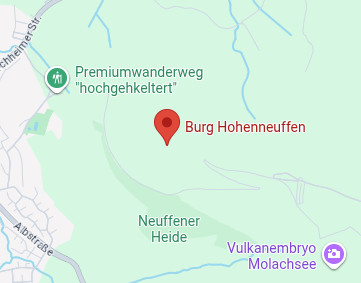 Kartenausschnitt: Burg Hohenneuffen