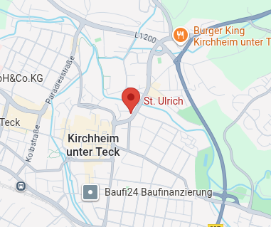 Kartenausschnitt: Kath. Kirche St. Ulrich